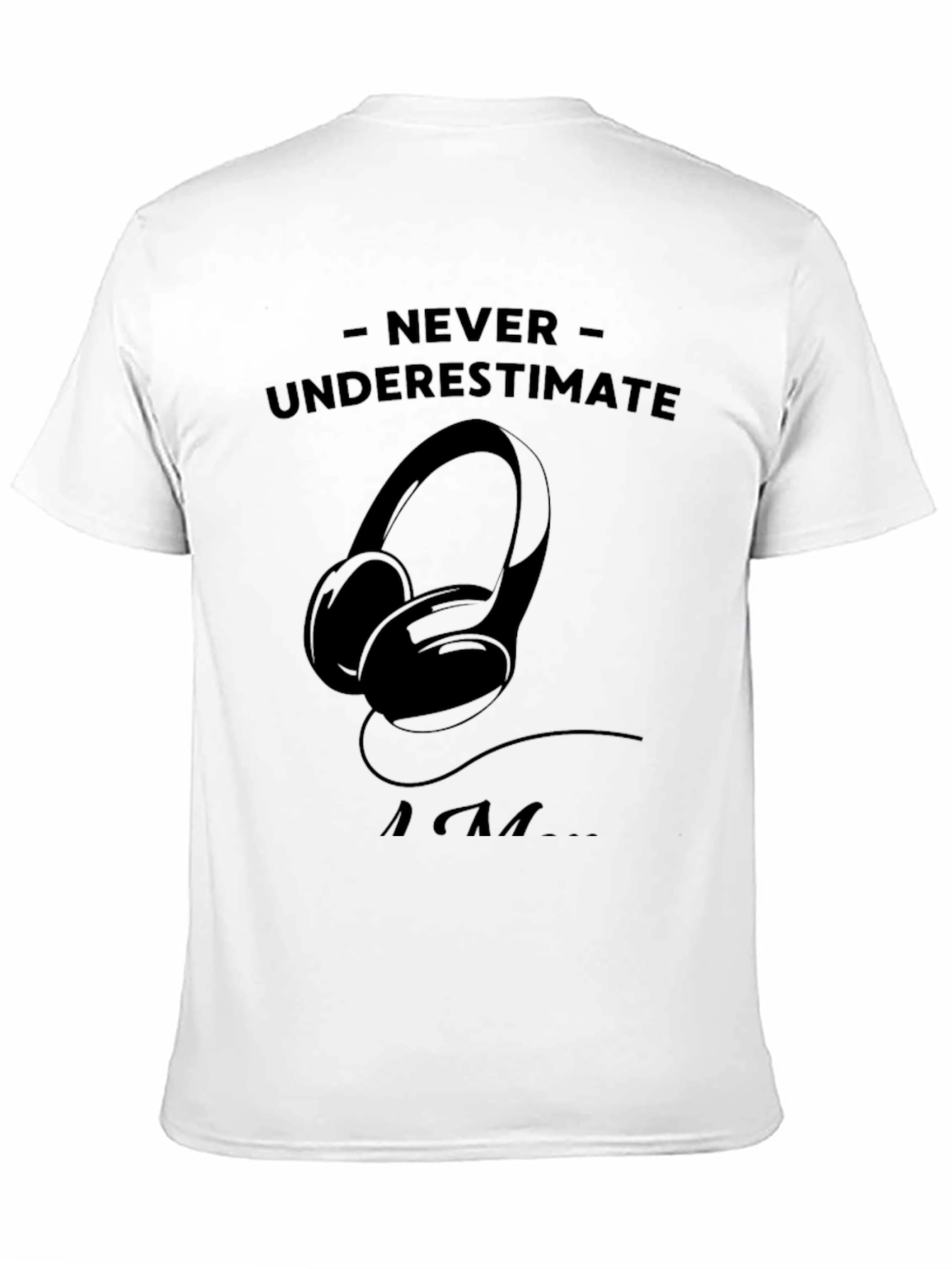 Never Underestimate An EDM Fan Black T-Shirt