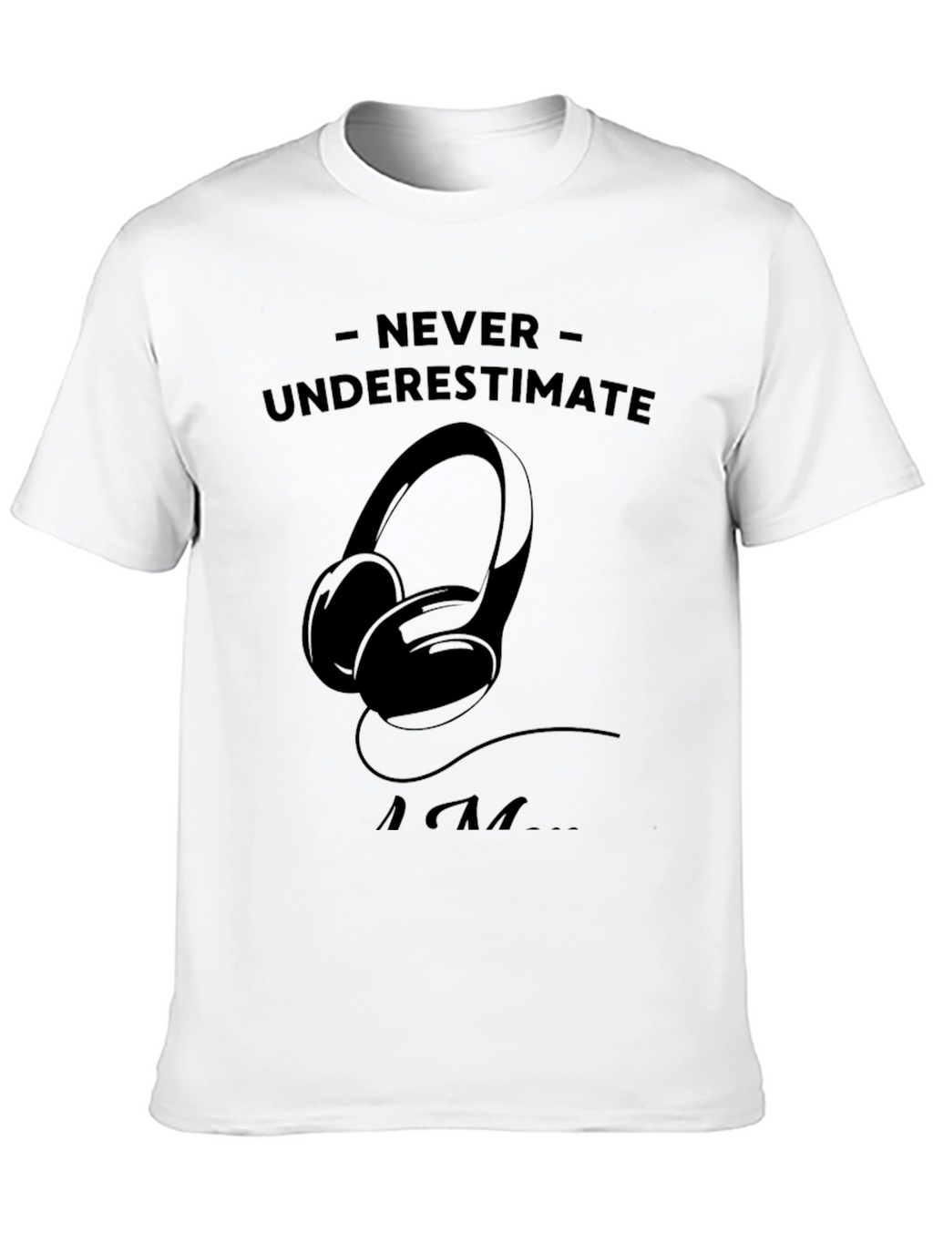 Never Underestimate An EDM Fan Black T-Shirt
