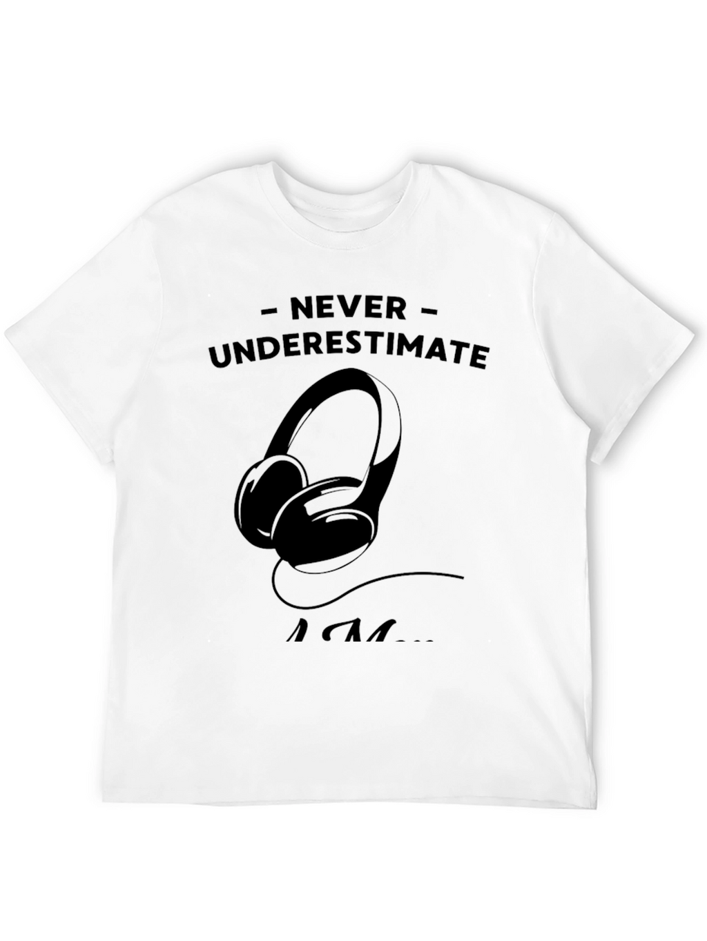 Never Underestimate An EDM Fan Black T-Shirt