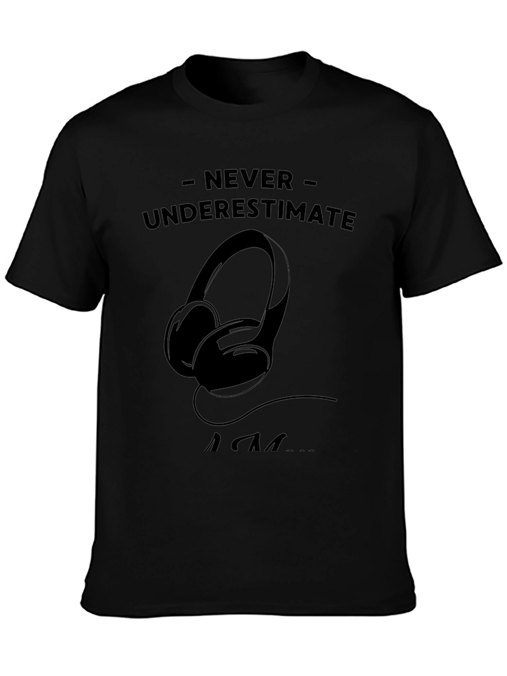 Never Underestimate An EDM Fan Black T-Shirt