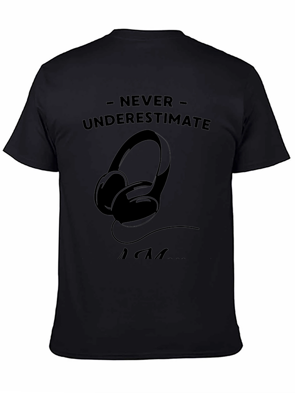 Never Underestimate An EDM Fan Black T-Shirt