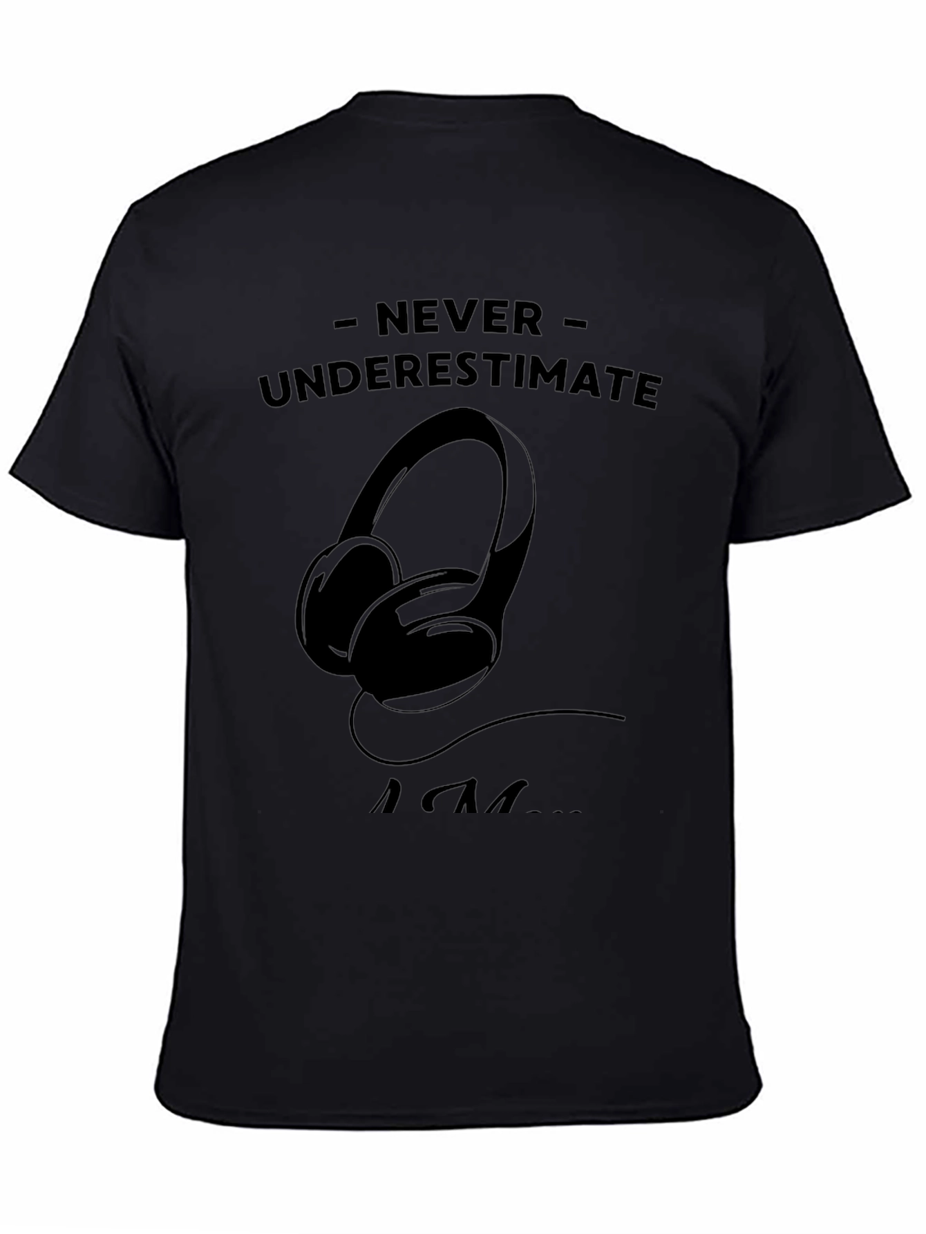 Never Underestimate An EDM Fan Black T-Shirt