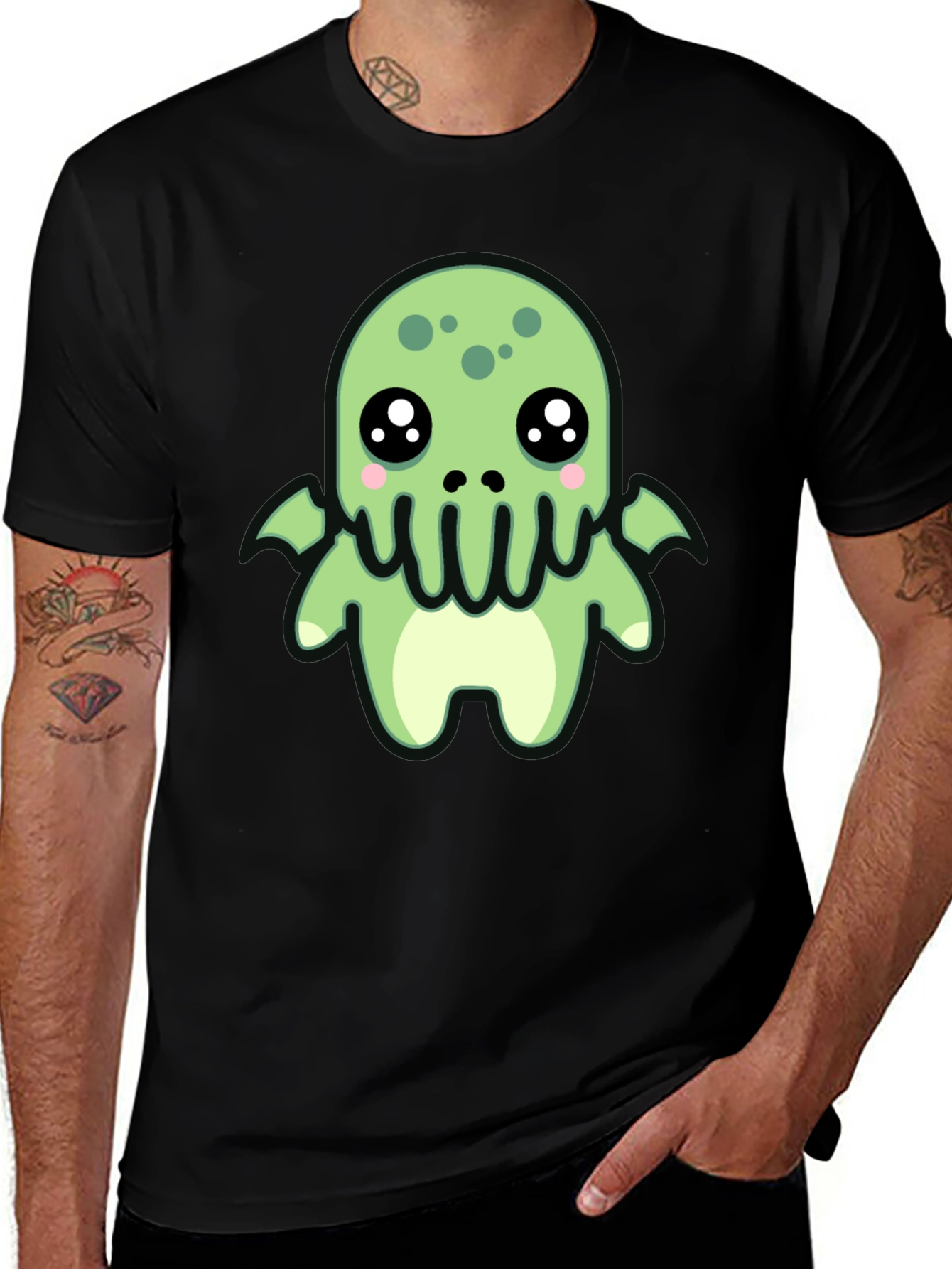 Kawaii Cthulhu T-Shirt - Cute Tentacle Monster Tee