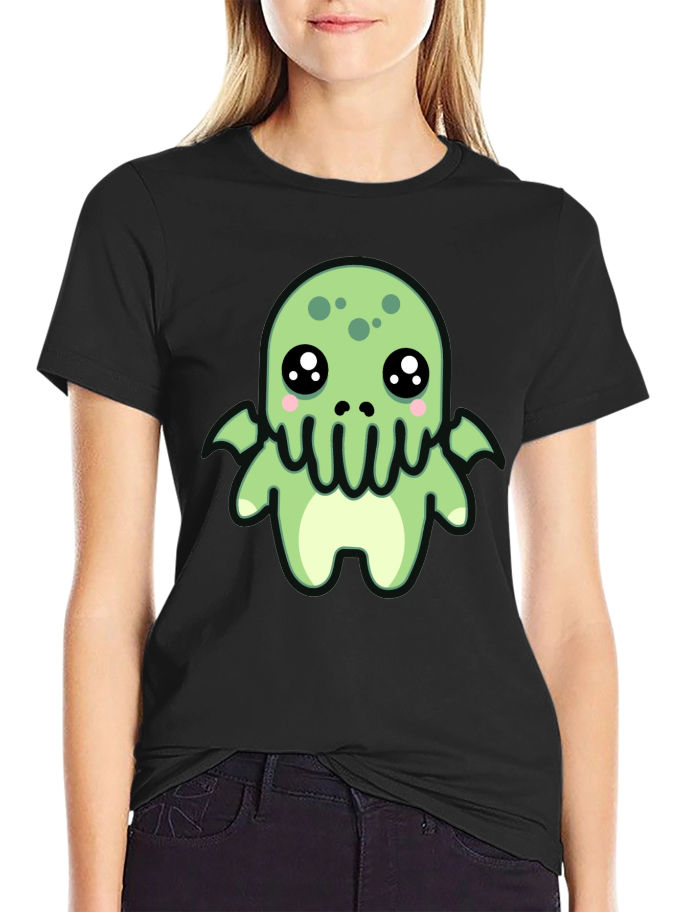 Kawaii Cthulhu T-Shirt - Cute Tentacle Monster Tee