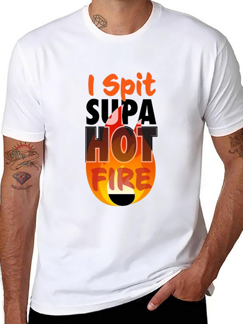 I Spit Supa Hot Fire Graphic Tee