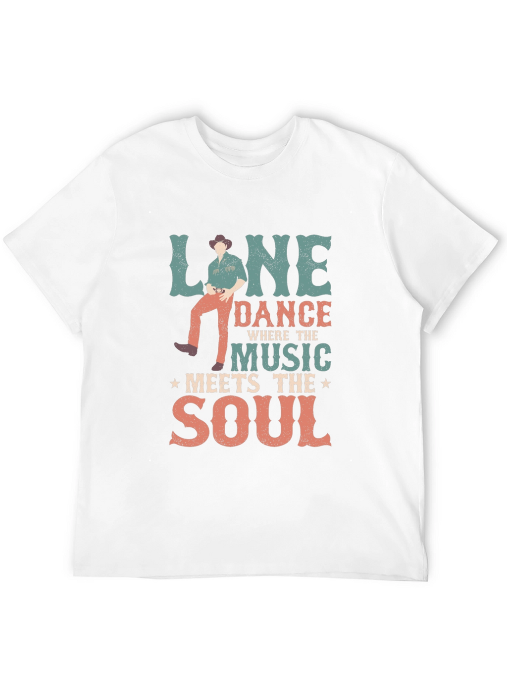 Line Dance Meets the Soul Graphic T-Shirt