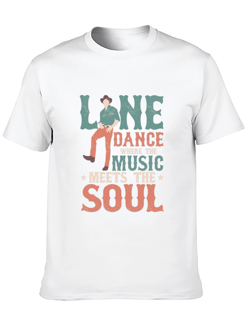 Line Dance Meets the Soul Graphic T-Shirt