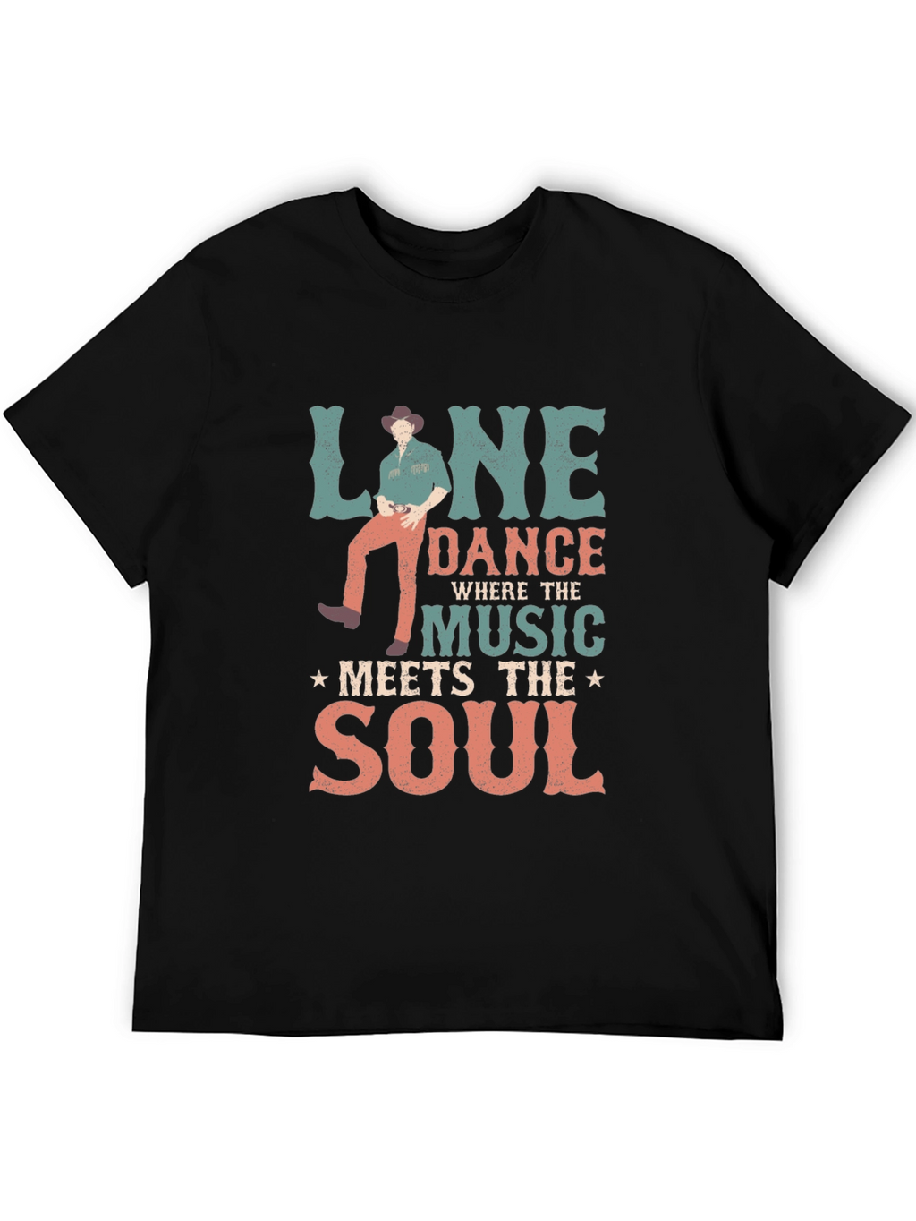 Line Dance Meets the Soul Graphic T-Shirt