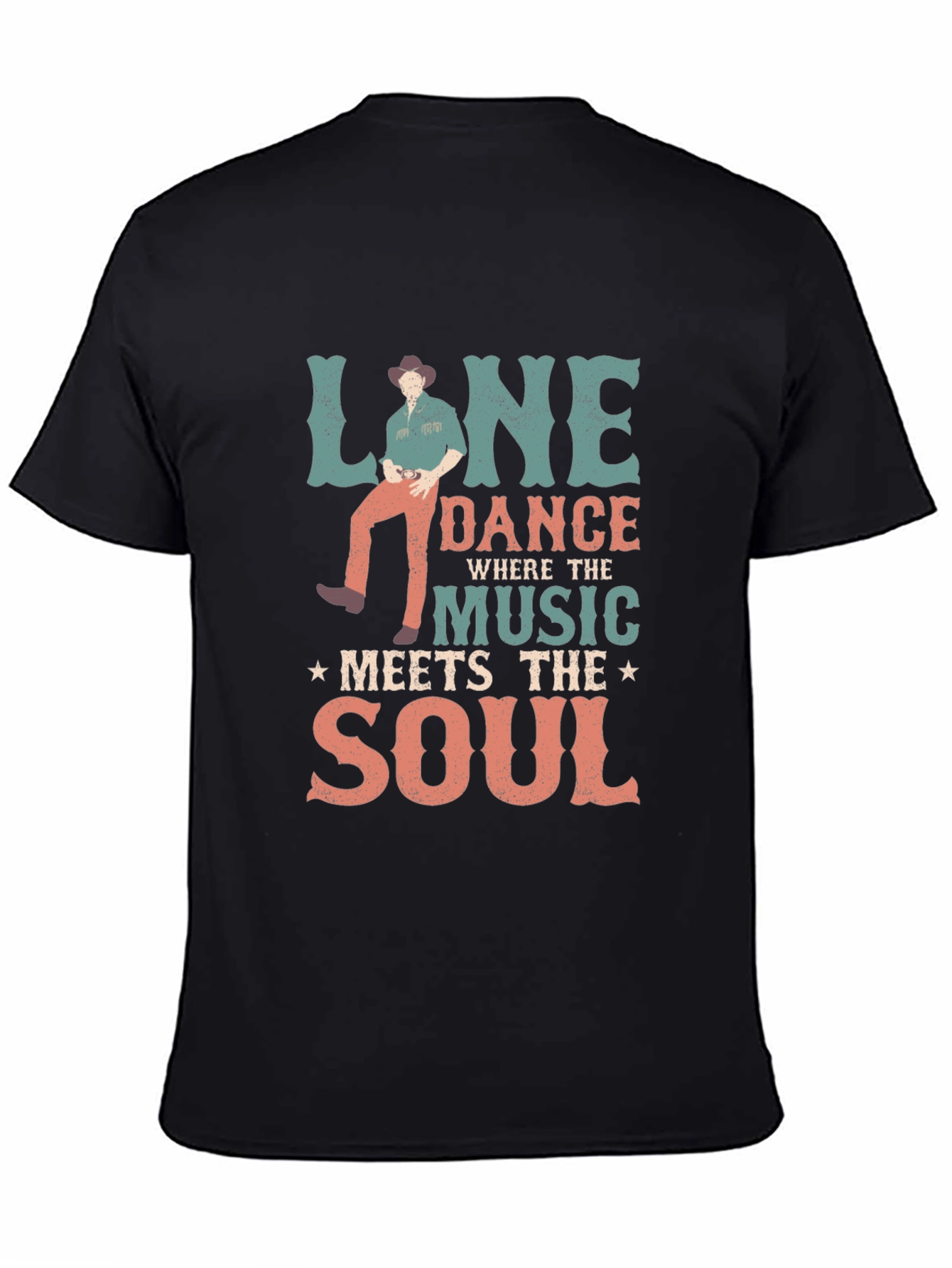 Line Dance Meets the Soul Graphic T-Shirt