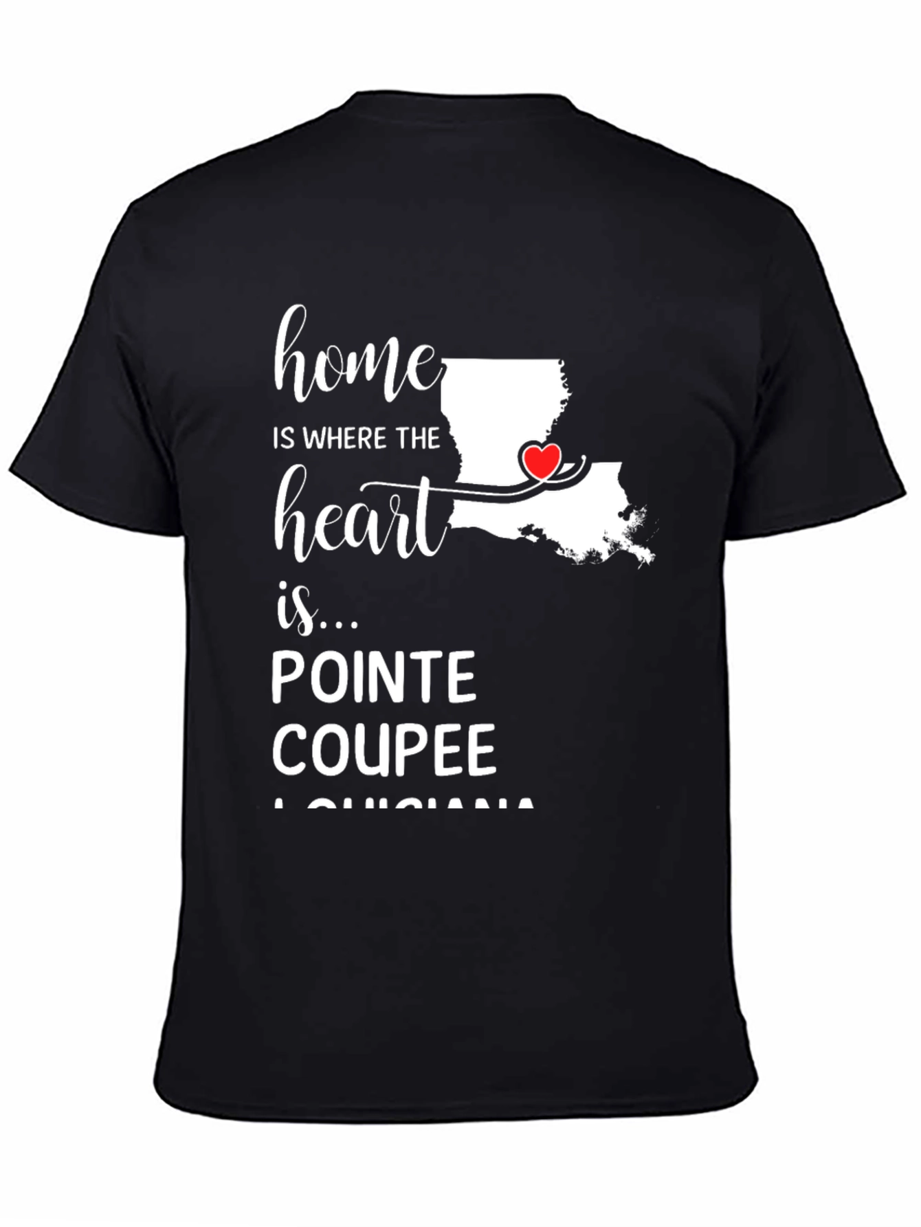 Pointe Coupee Louisiana Heart T-Shirt