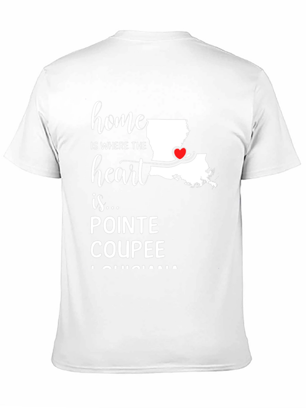 Pointe Coupee Louisiana Heart T-Shirt