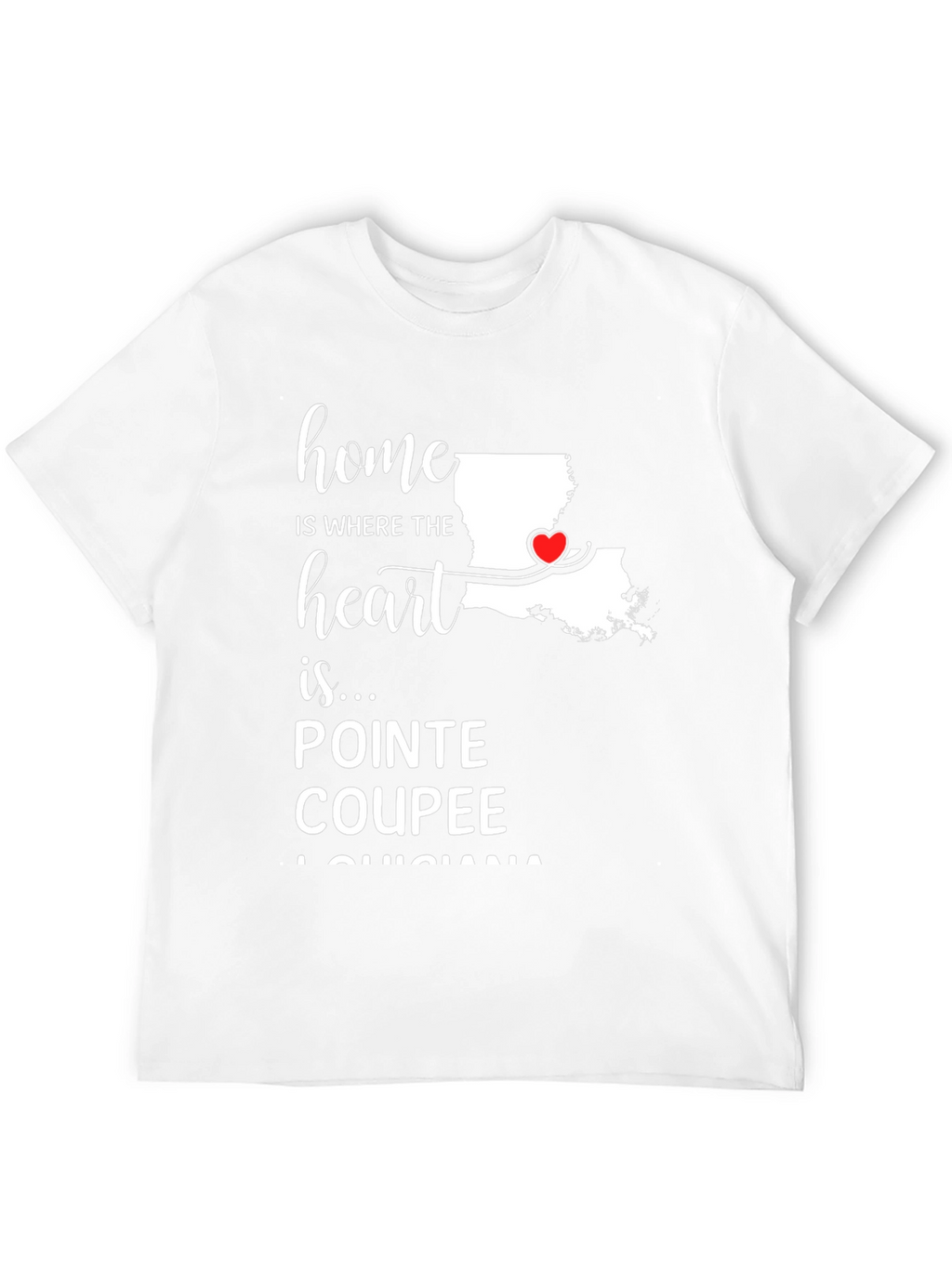 Pointe Coupee Louisiana Heart T-Shirt