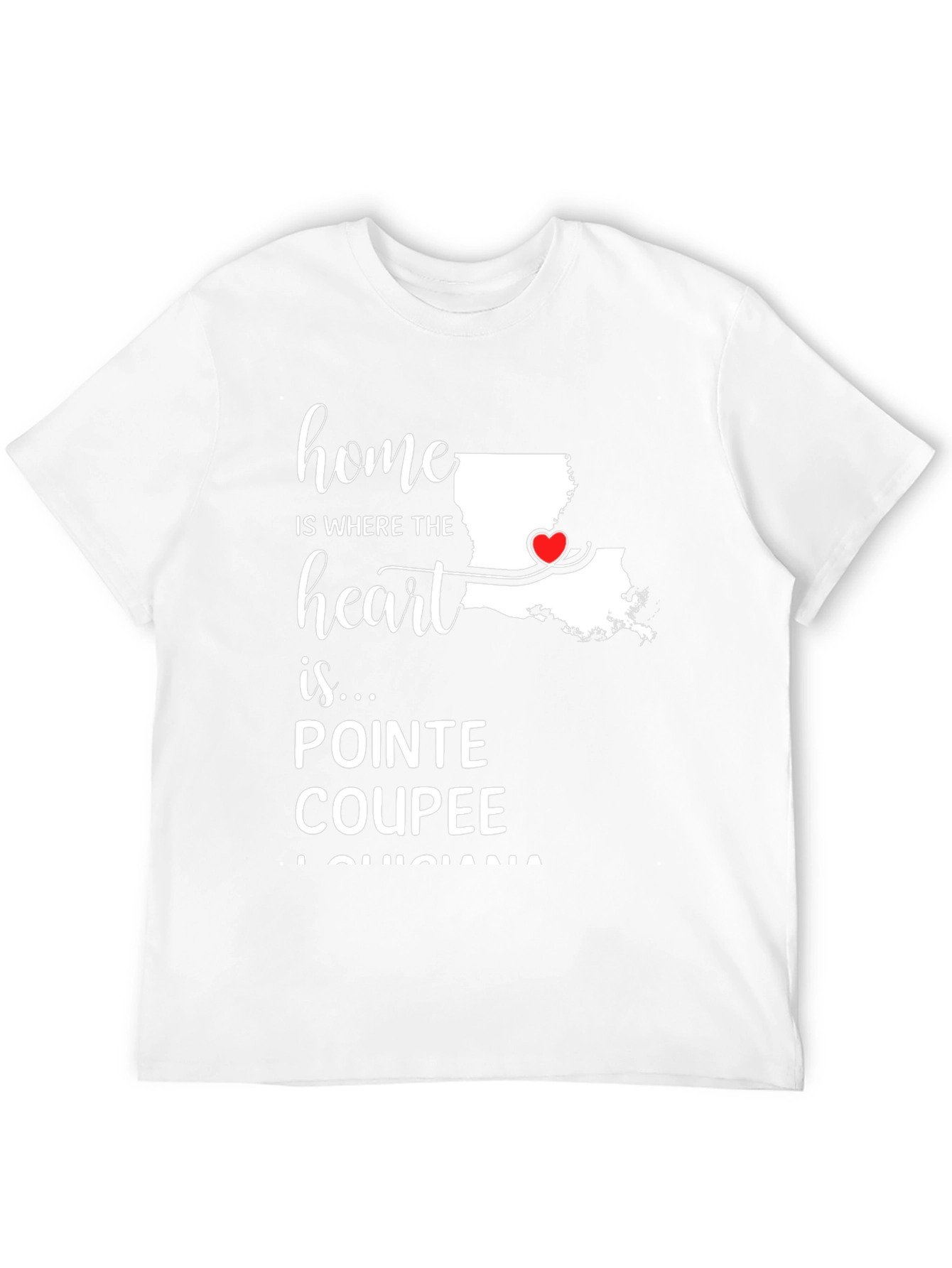 Pointe Coupee Louisiana Heart T-Shirt