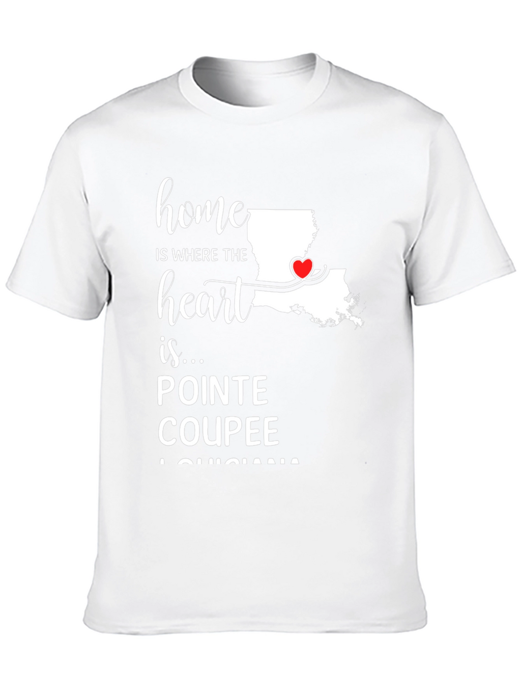 Pointe Coupee Louisiana Heart T-Shirt