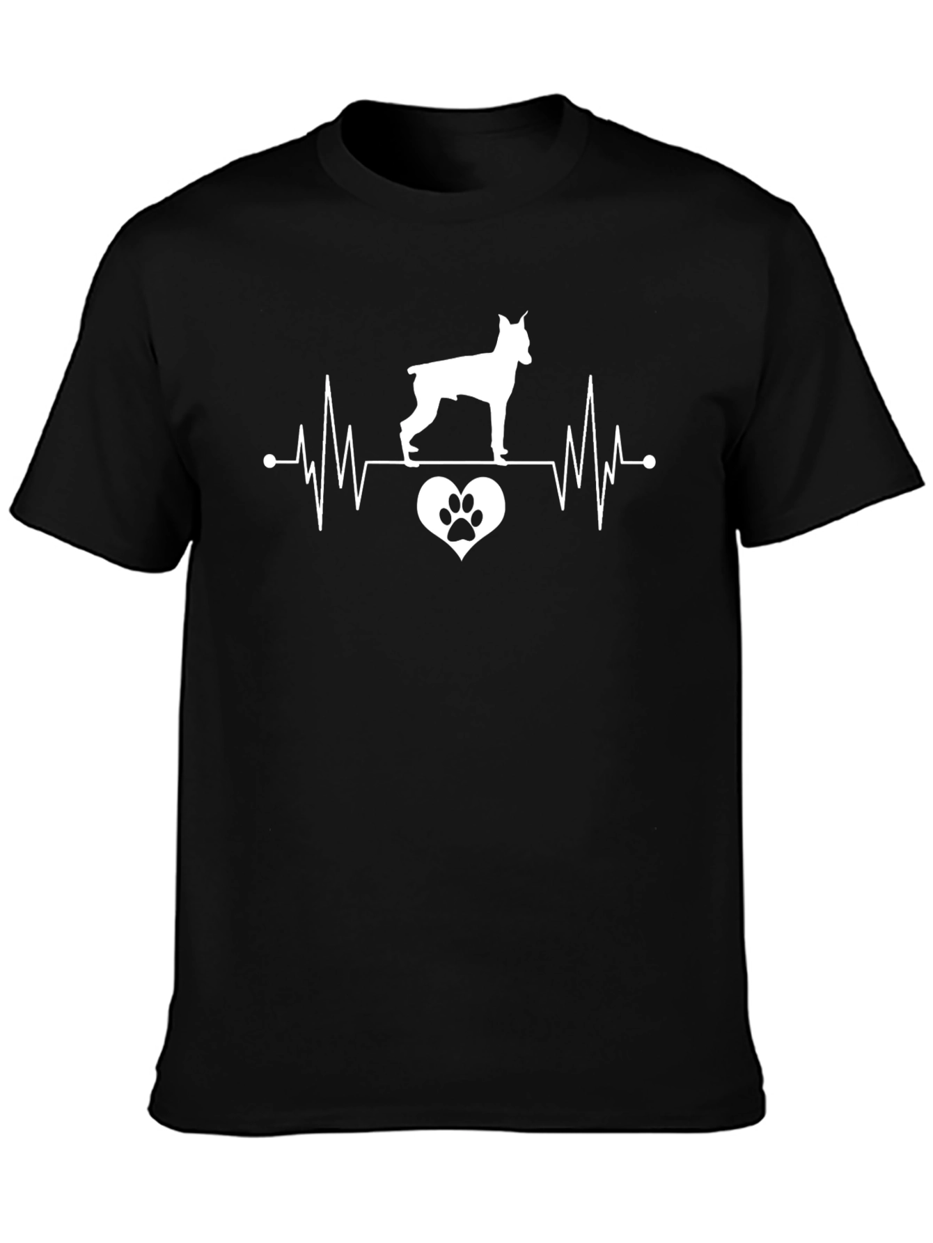 Dog Heartbeat T-Shirt - Pet Lover Tee