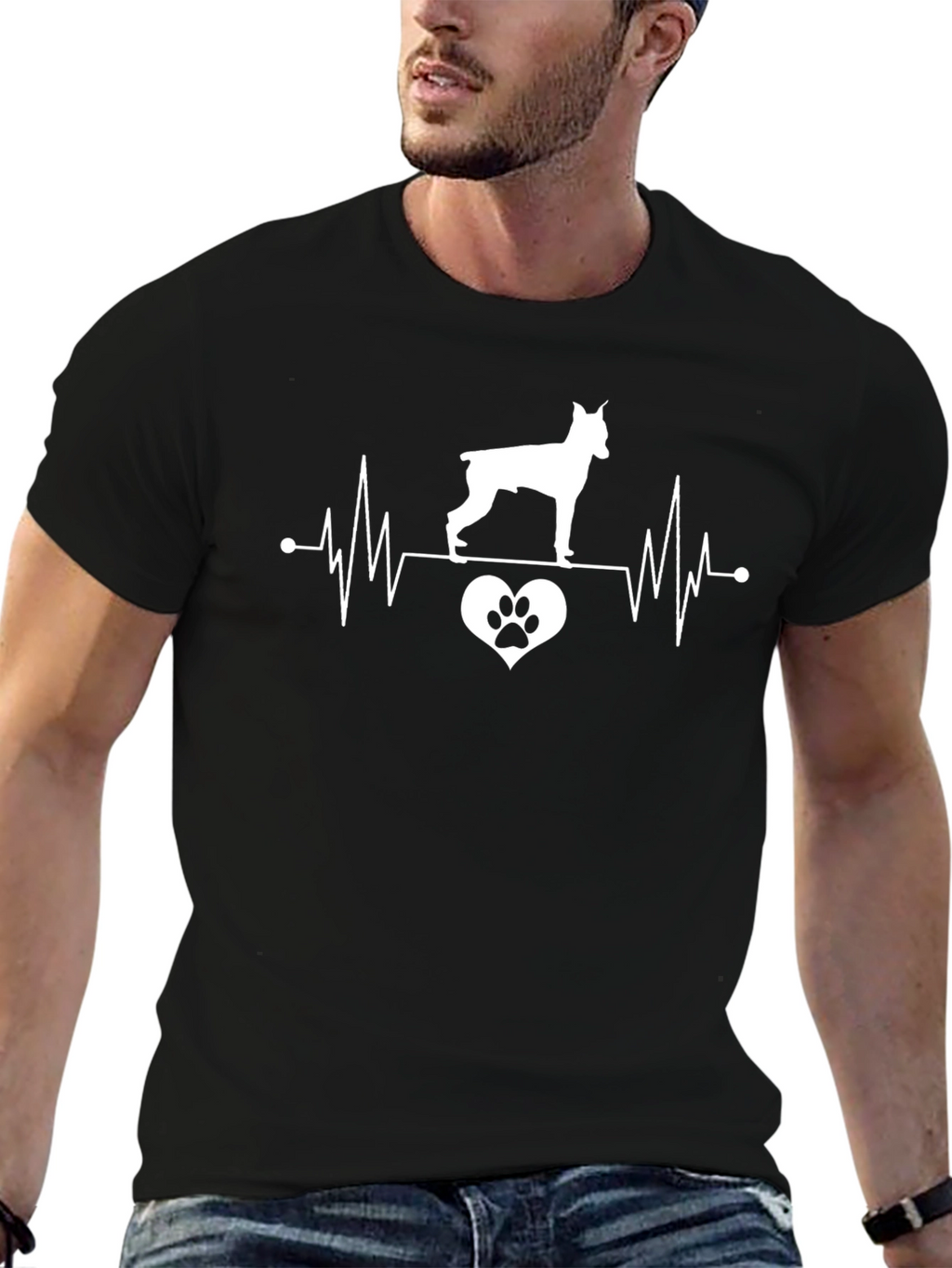 Dog Heartbeat T-Shirt - Pet Lover Tee