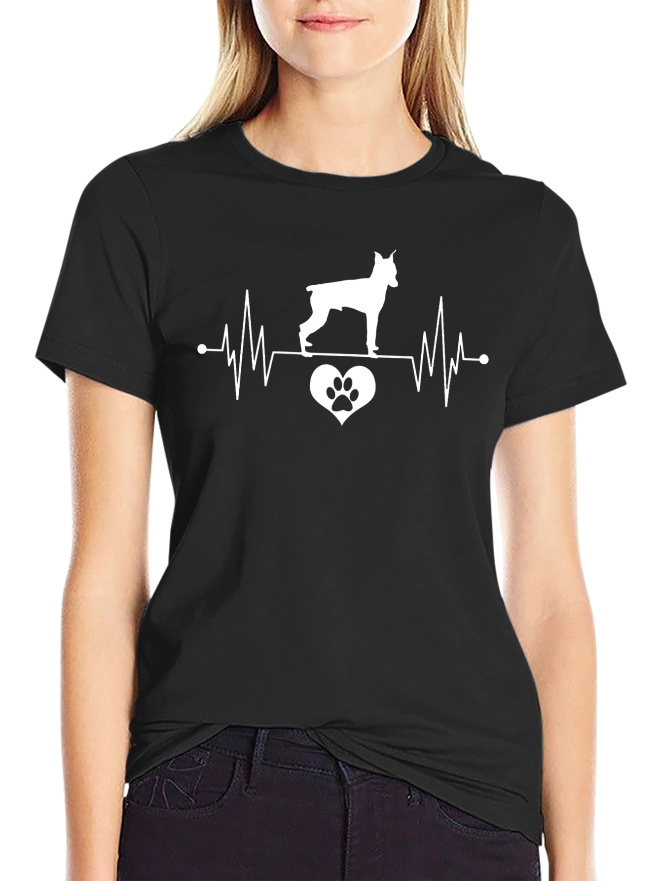 Dog Heartbeat T-Shirt - Pet Lover Tee