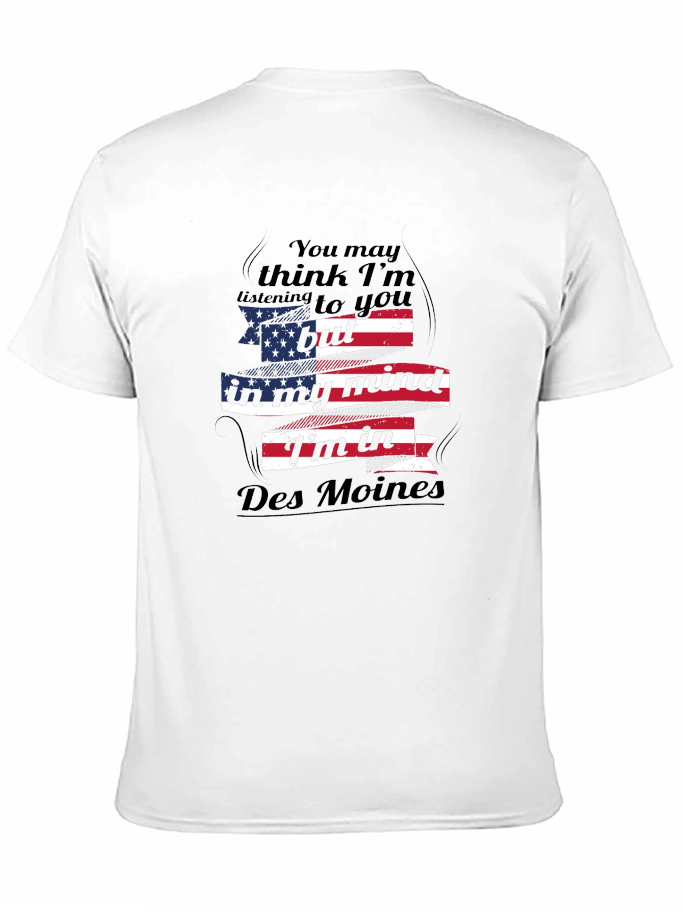 Des Moines Mind USA Flag T-Shirt