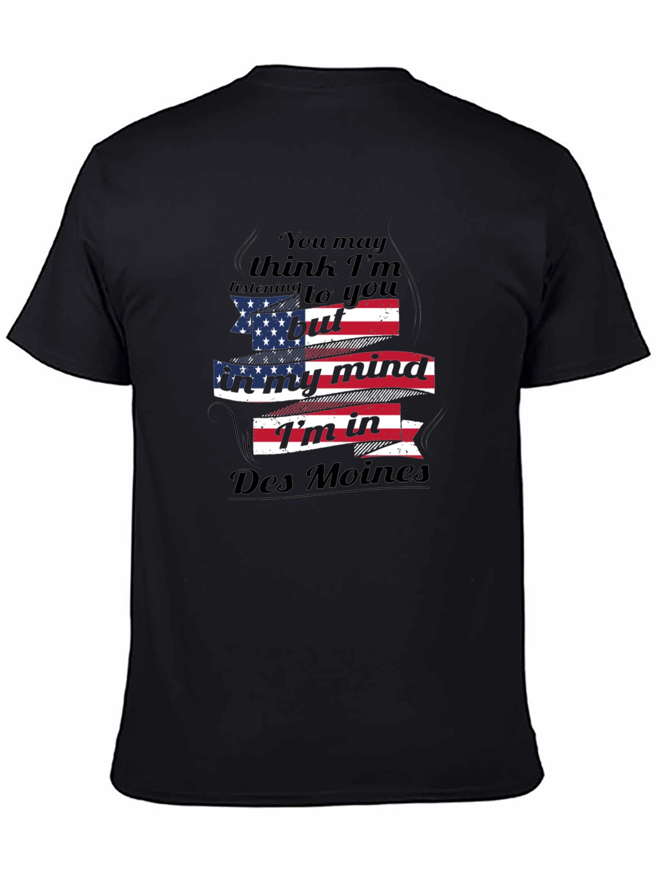 Des Moines Mind USA Flag T-Shirt