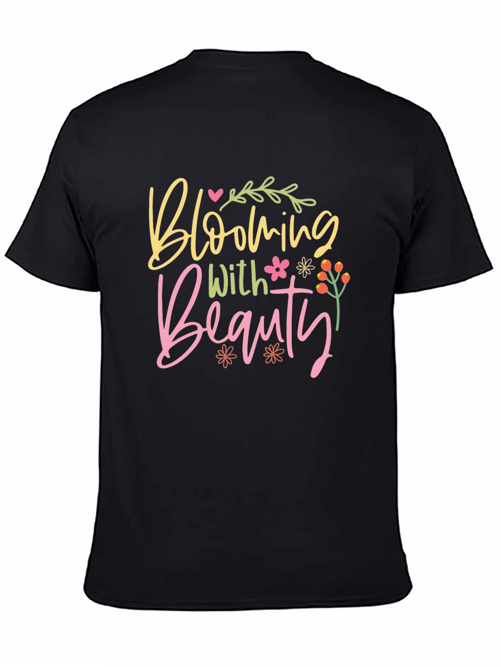 Blooming Beauty Black T-Shirt