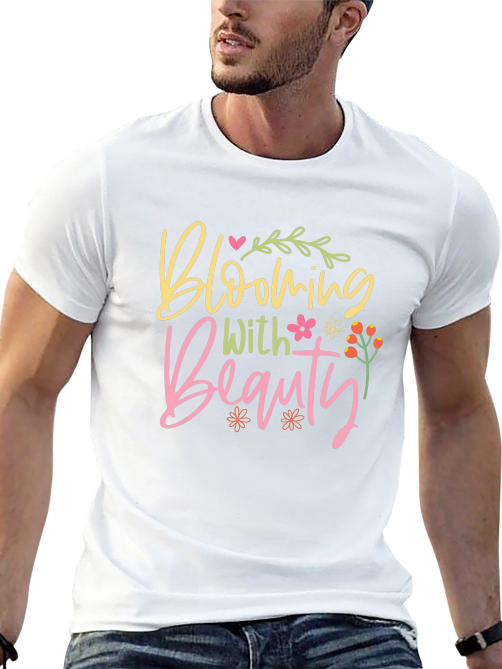 Blooming Beauty Black T-Shirt