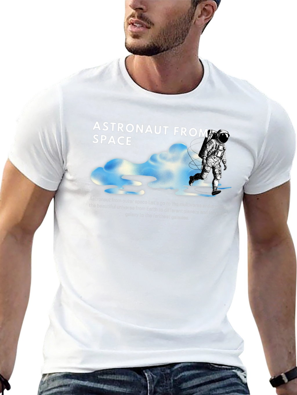 Astronaut From Space Graphic T-Shirt