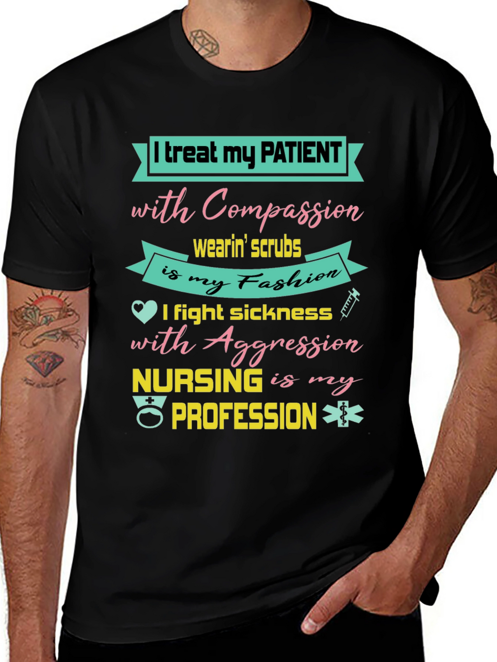 Nurse T-Shirt: Compassion & Aggression