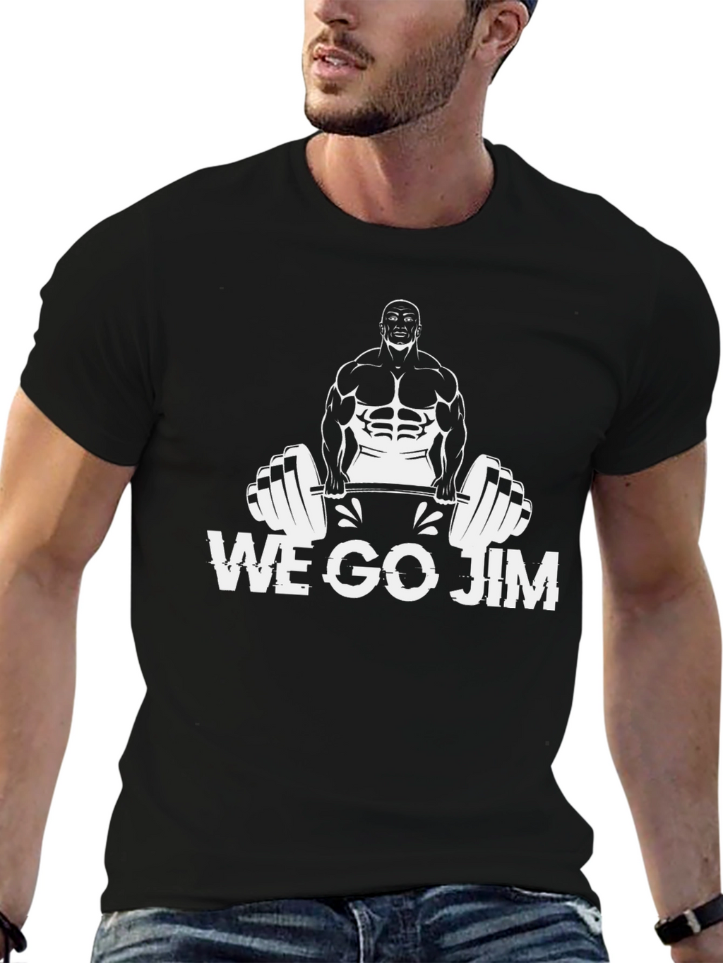 We Go Jim Graphic T-Shirt Bodybuilder Tee