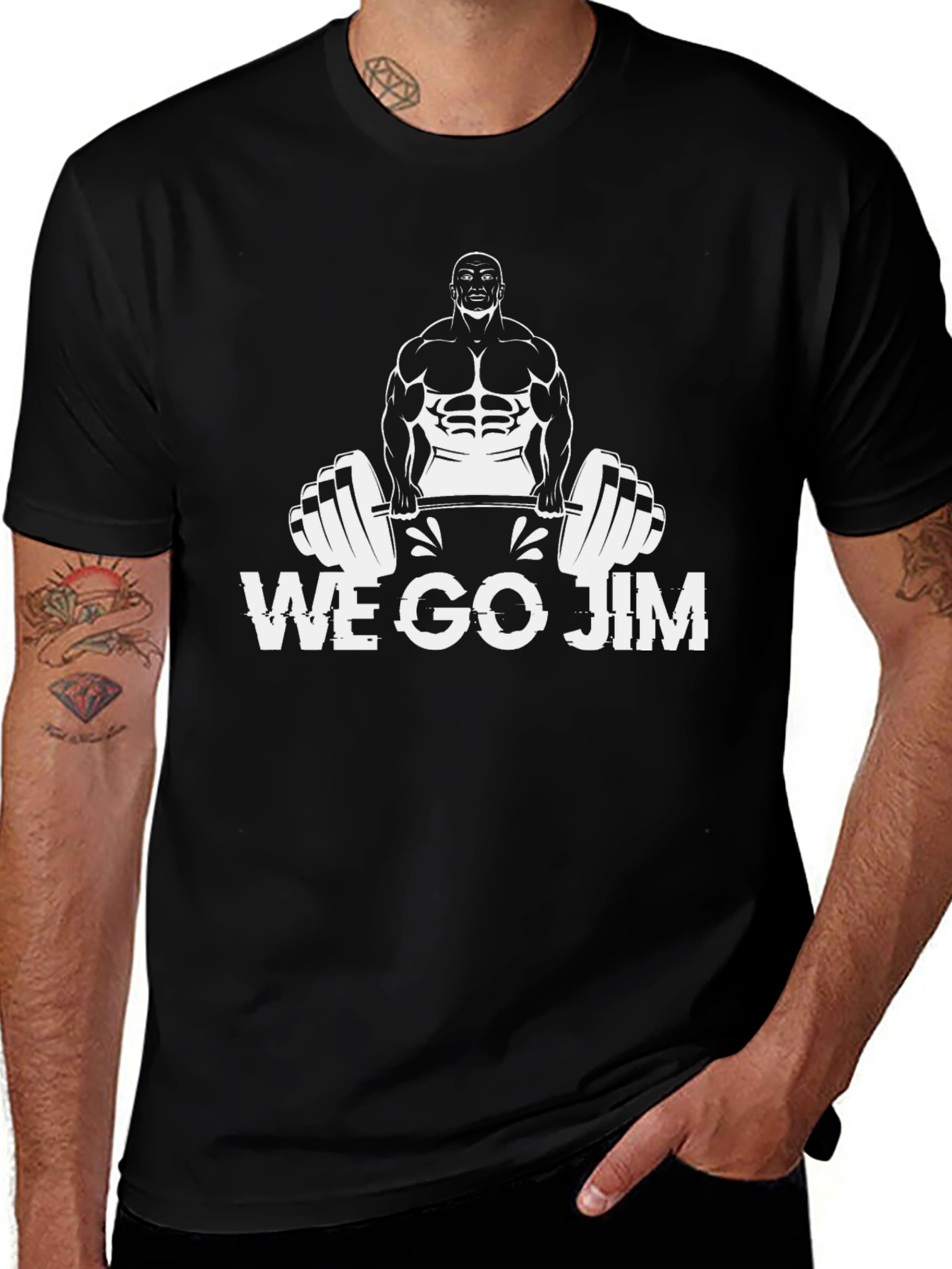 We Go Jim Graphic T-Shirt Bodybuilder Tee