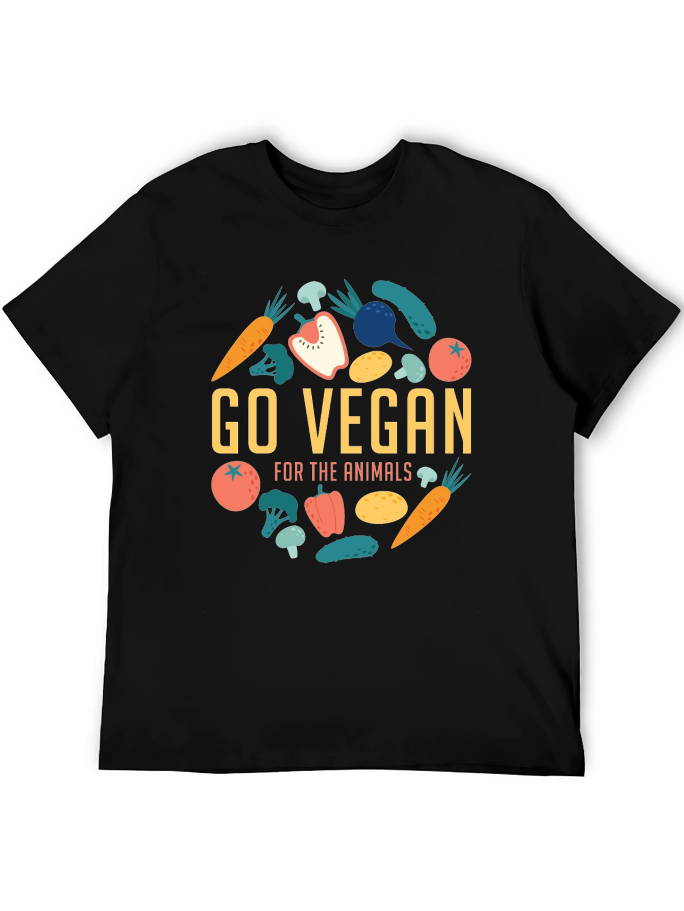 Go Vegan Graphic Tee - Animal Lovers Apparel