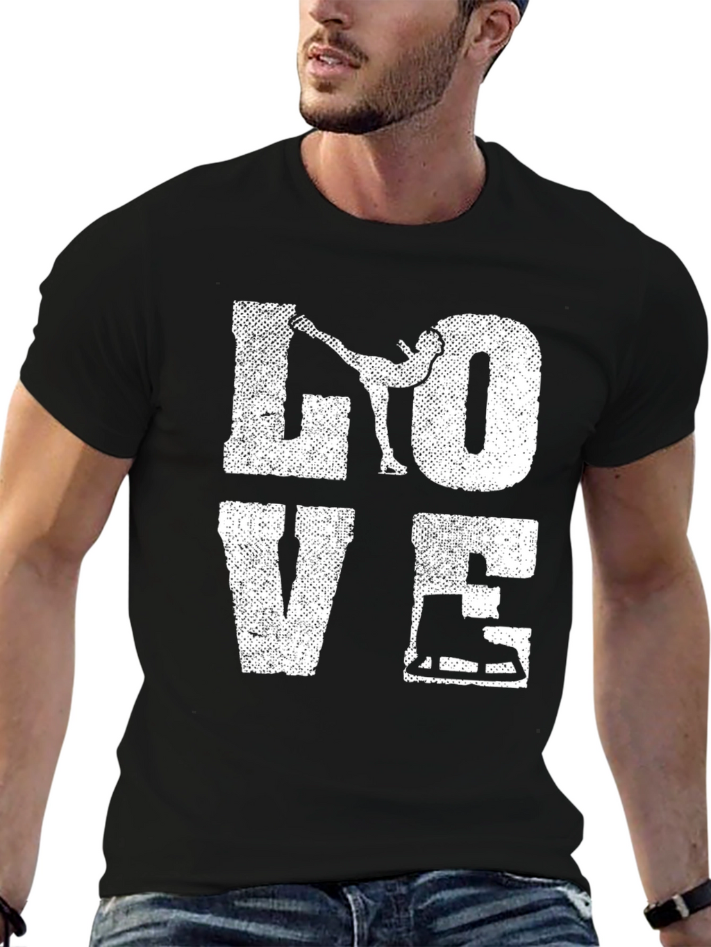 I Love Ice Skating Graphic T-Shirt