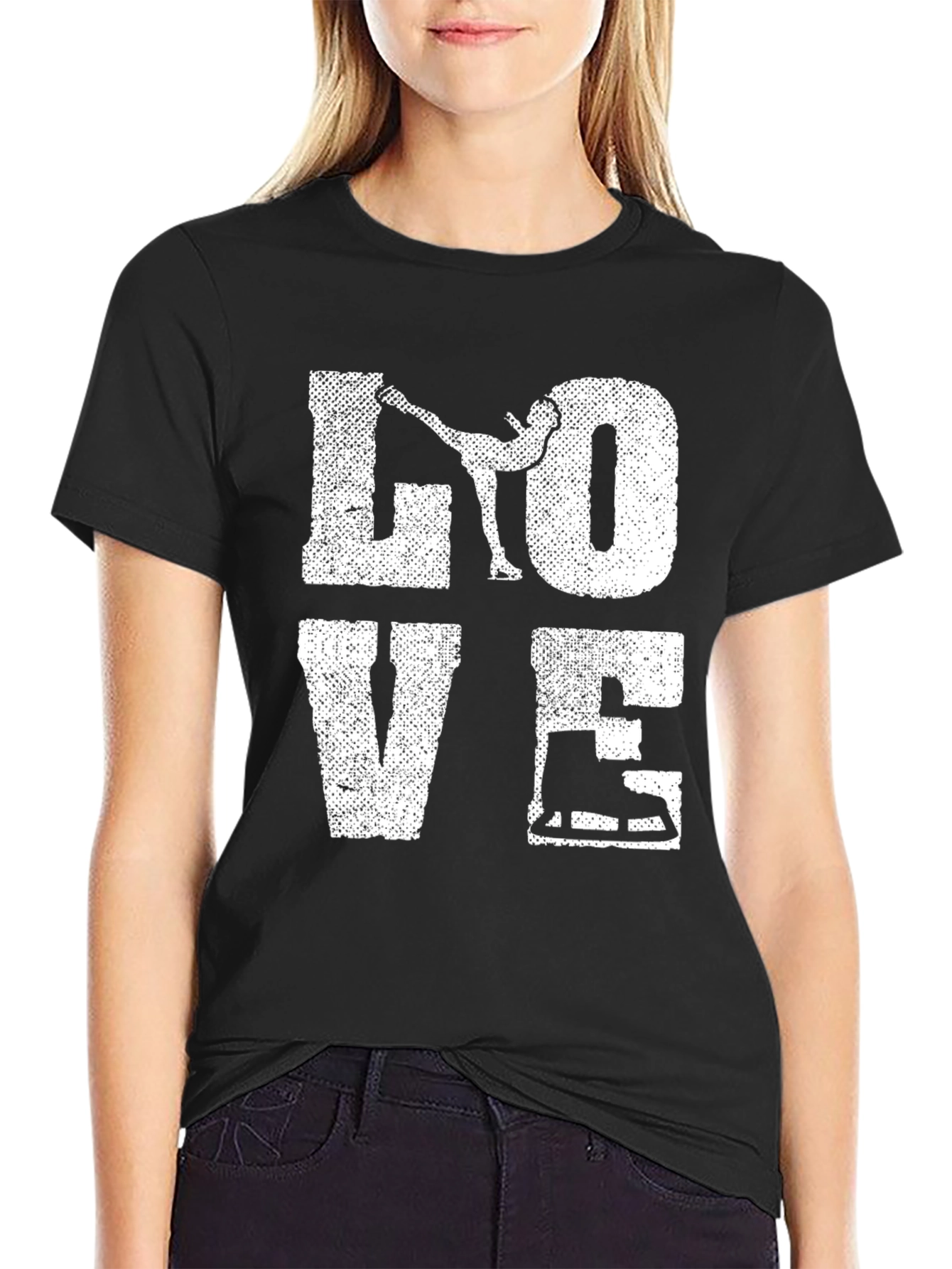 I Love Ice Skating Graphic T-Shirt