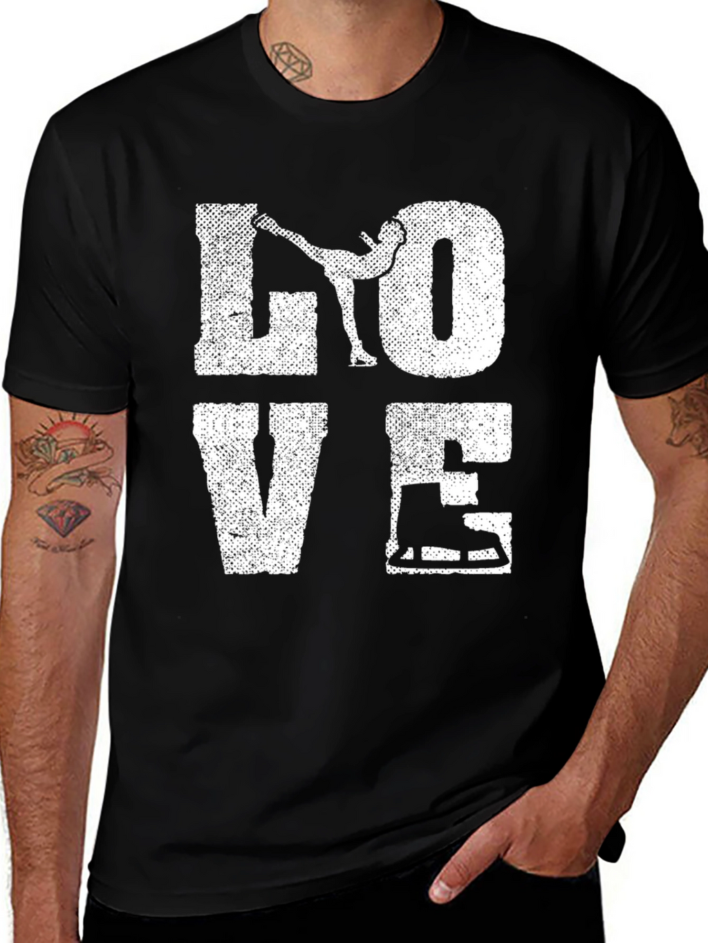 I Love Ice Skating Graphic T-Shirt