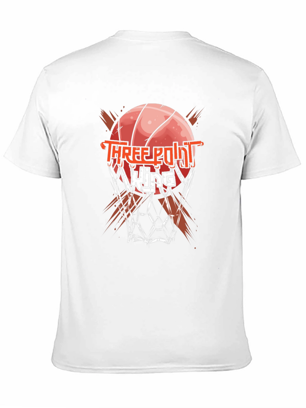 Three Point King Black Graphic T-Shirt