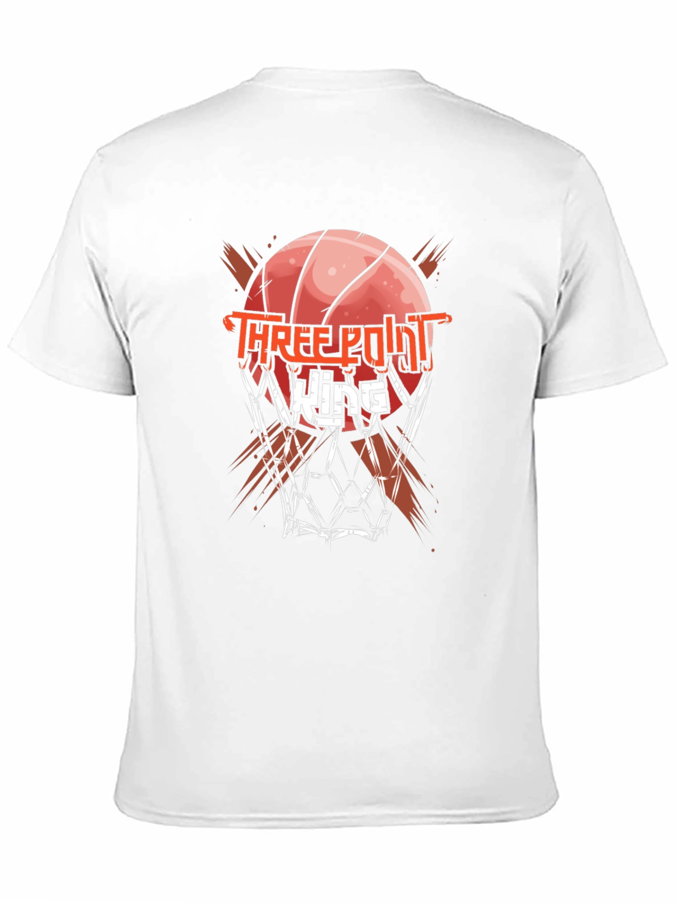Three Point King Black Graphic T-Shirt