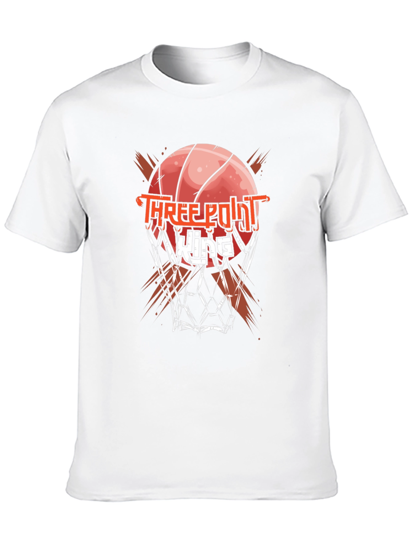 Three Point King Black Graphic T-Shirt