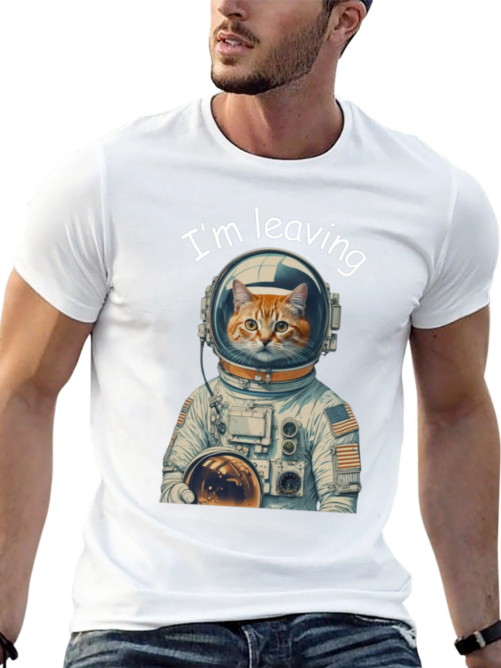Cat Astronaut T-Shirt - Im Leaving!