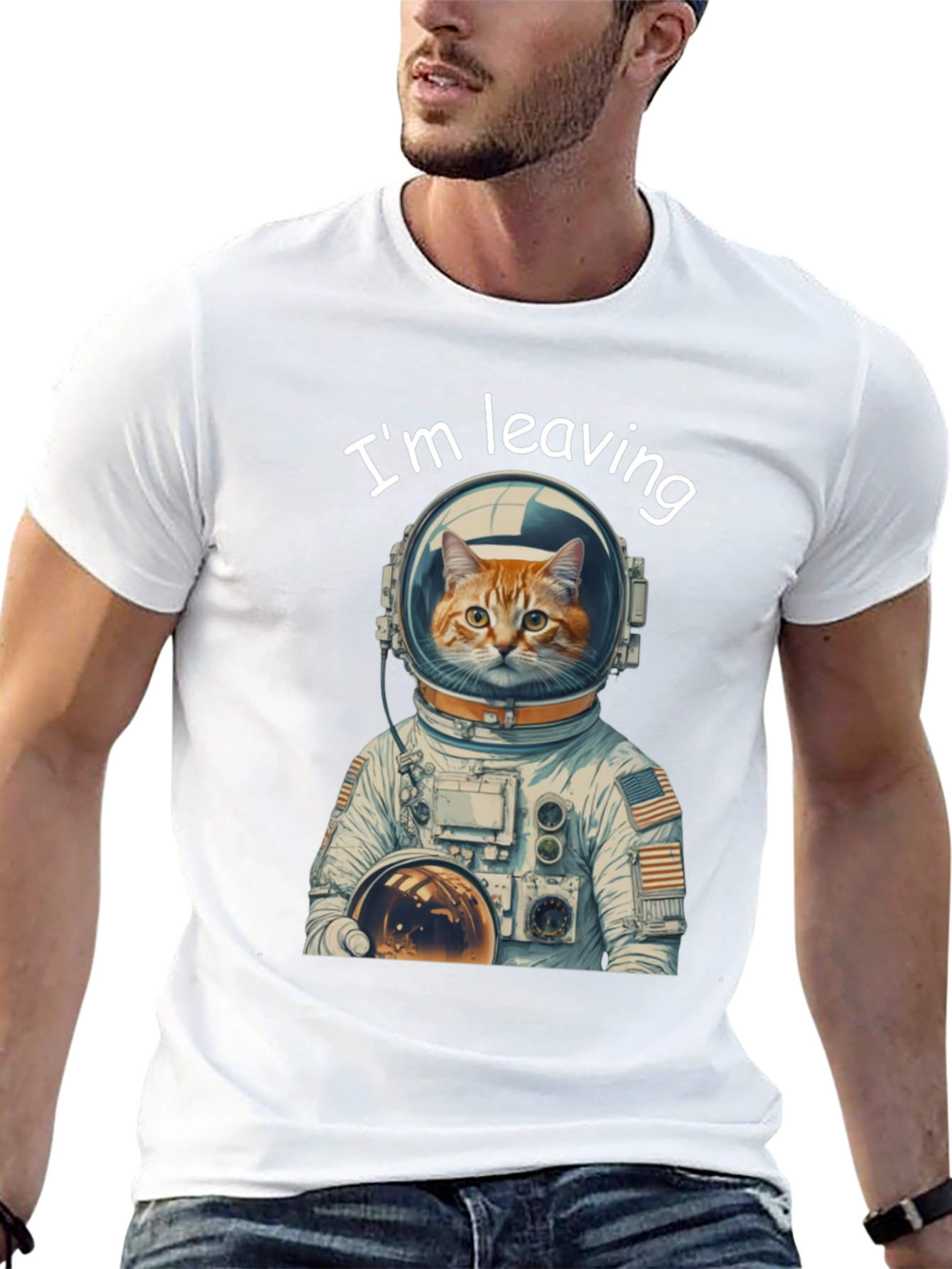 Cat Astronaut T-Shirt - Im Leaving!