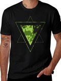 Camouflage Triangle Graphic T-Shirt - Mens