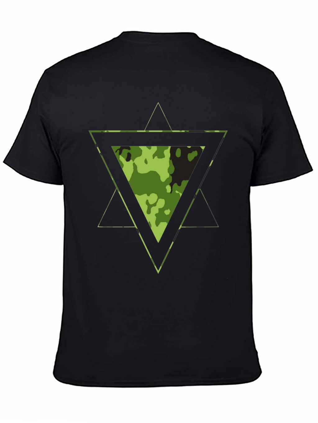 Camouflage Triangle Graphic T-Shirt - Mens