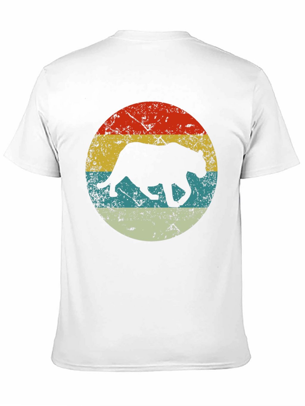 Retro Panther Graphic Black T-Shirt