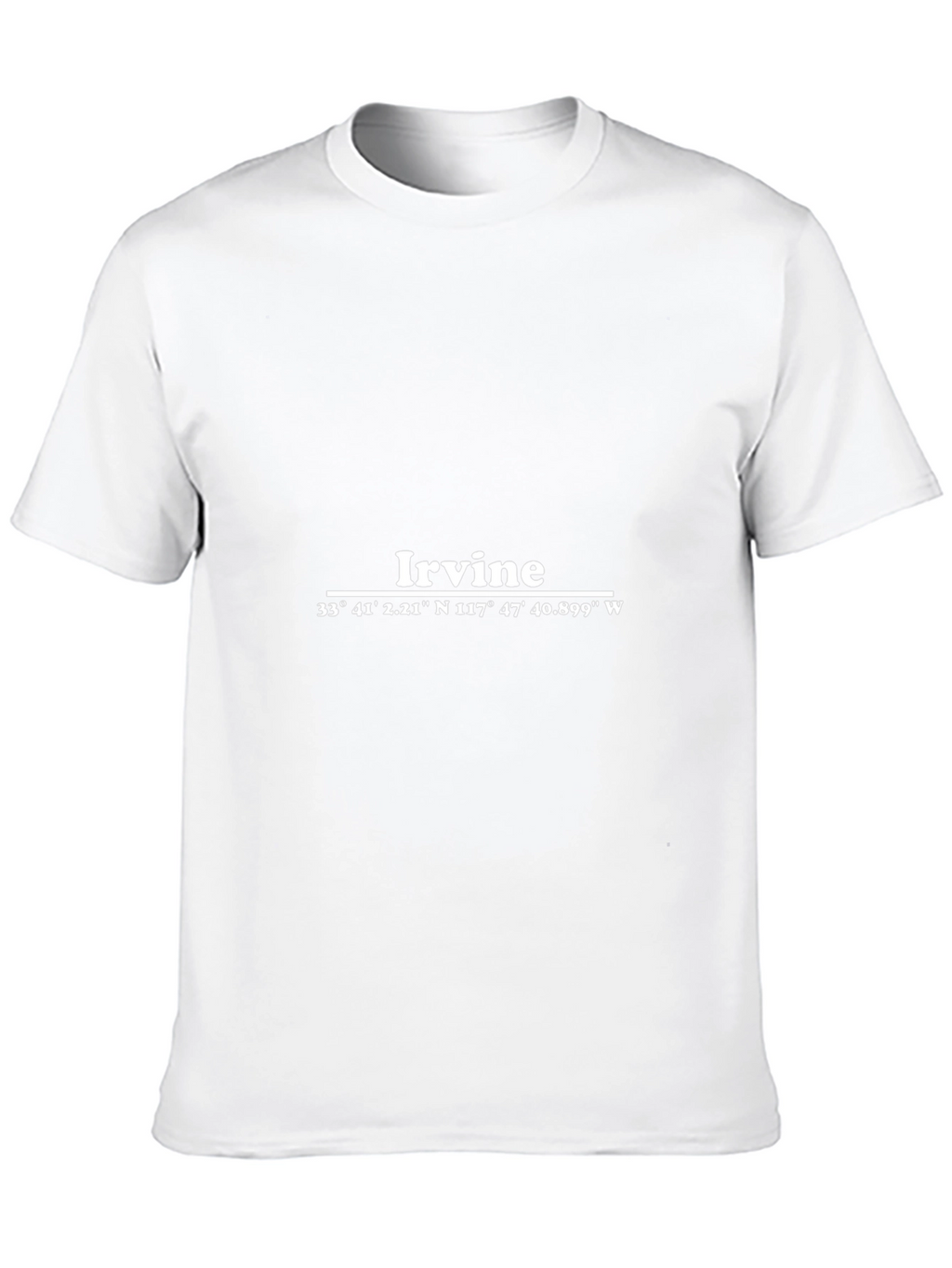 Irvine Coordinates Graphic Black T-Shirt