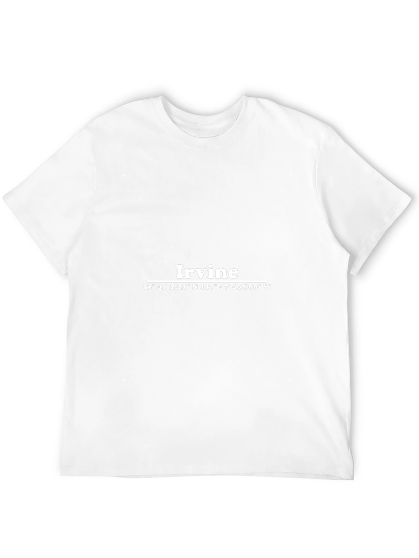 Irvine Coordinates Graphic Black T-Shirt