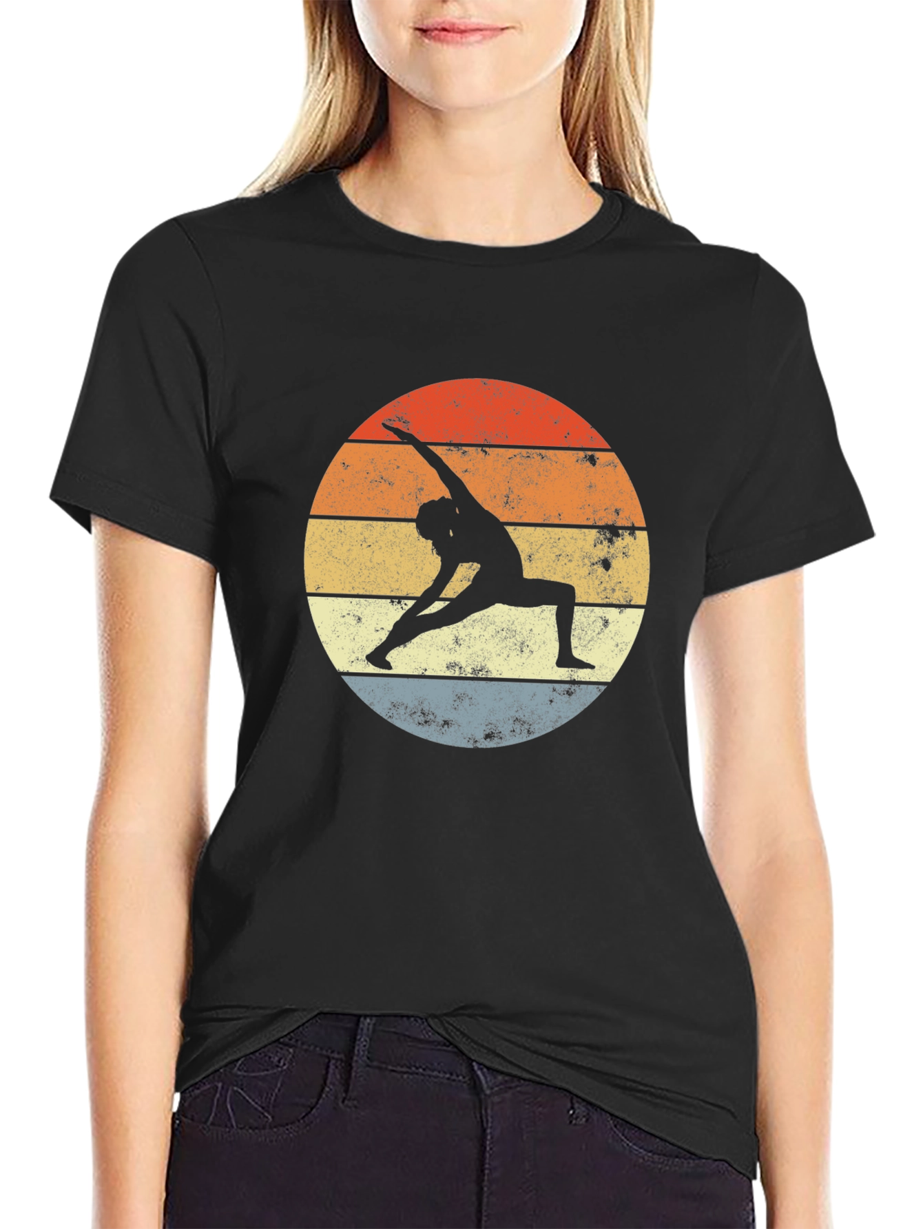 Yoga Silhouette Graphic Tee
