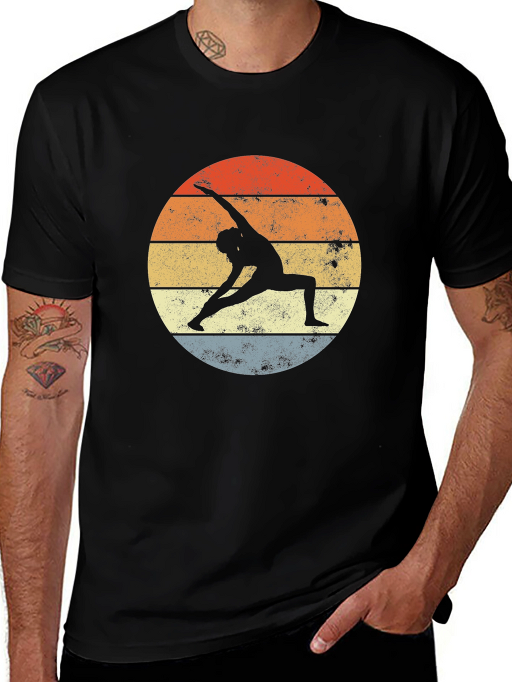 Yoga Silhouette Graphic Tee