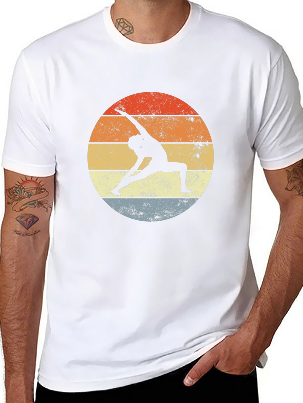 Yoga Silhouette Graphic Tee