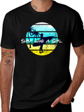 Surf Like A Girl Graphic Tee - Black