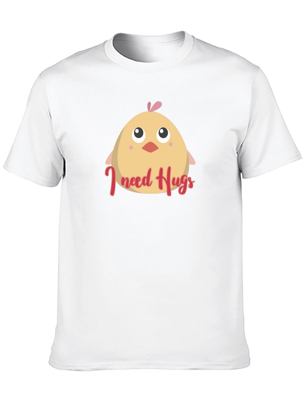 Cute I Need Hugs Chick Graphic Tee