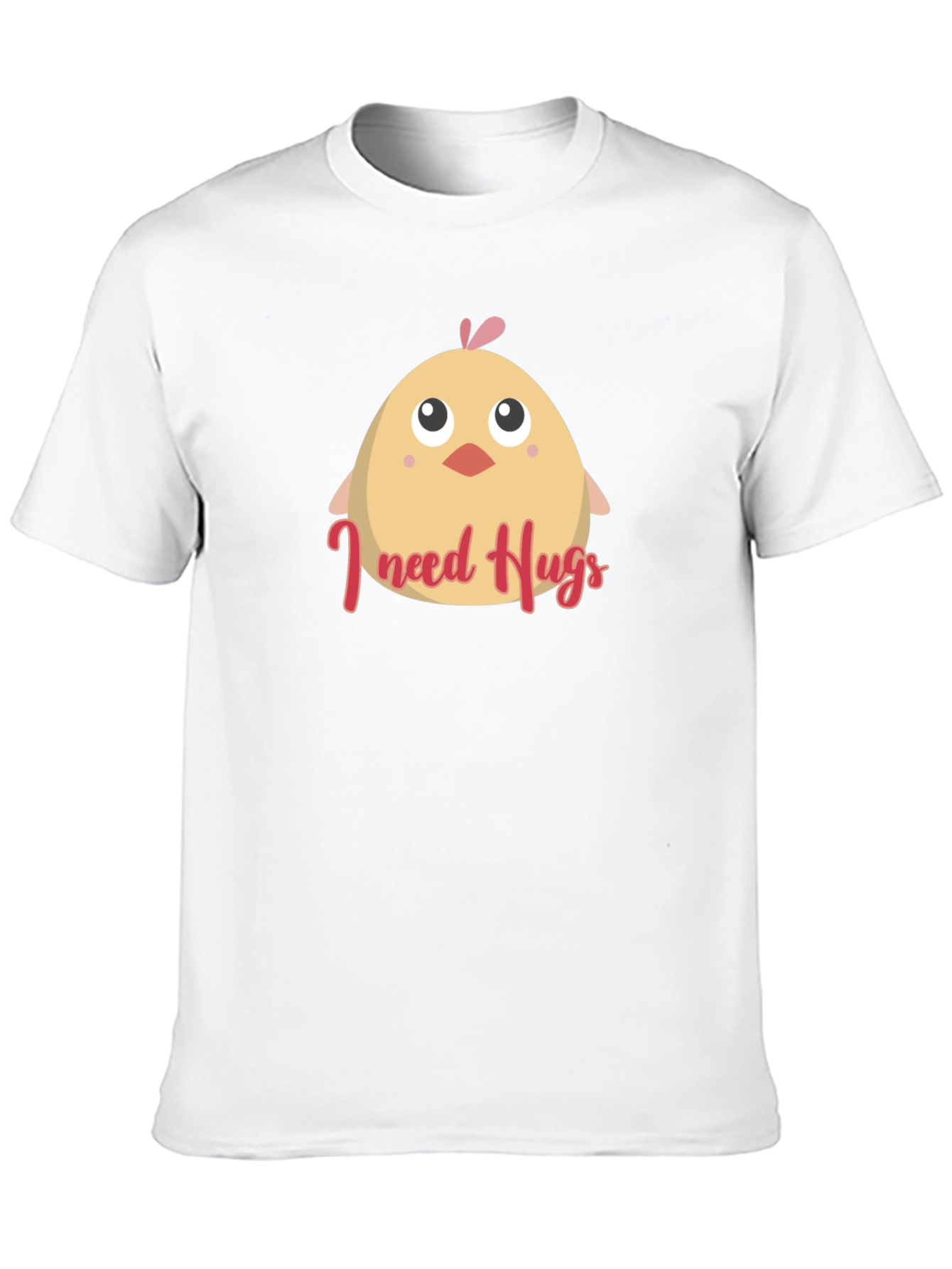 Cute I Need Hugs Chick Graphic Tee