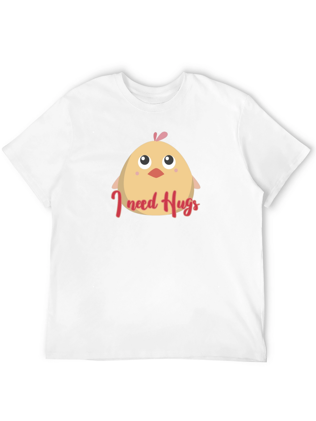 Cute I Need Hugs Chick Graphic Tee